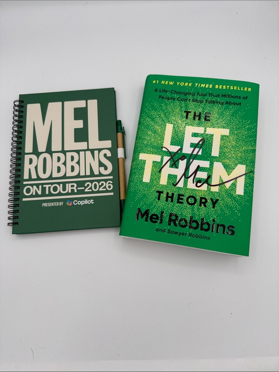 Other - Autographed Mel Robbins Let Them book and notepad from 2026 tour